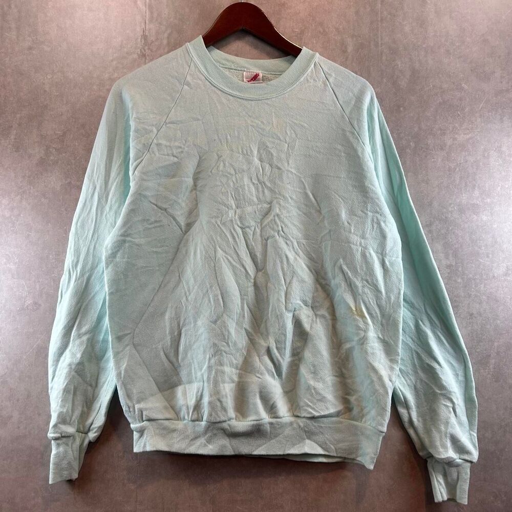 Jerzees Men's Green and Blue Sweatshirt
